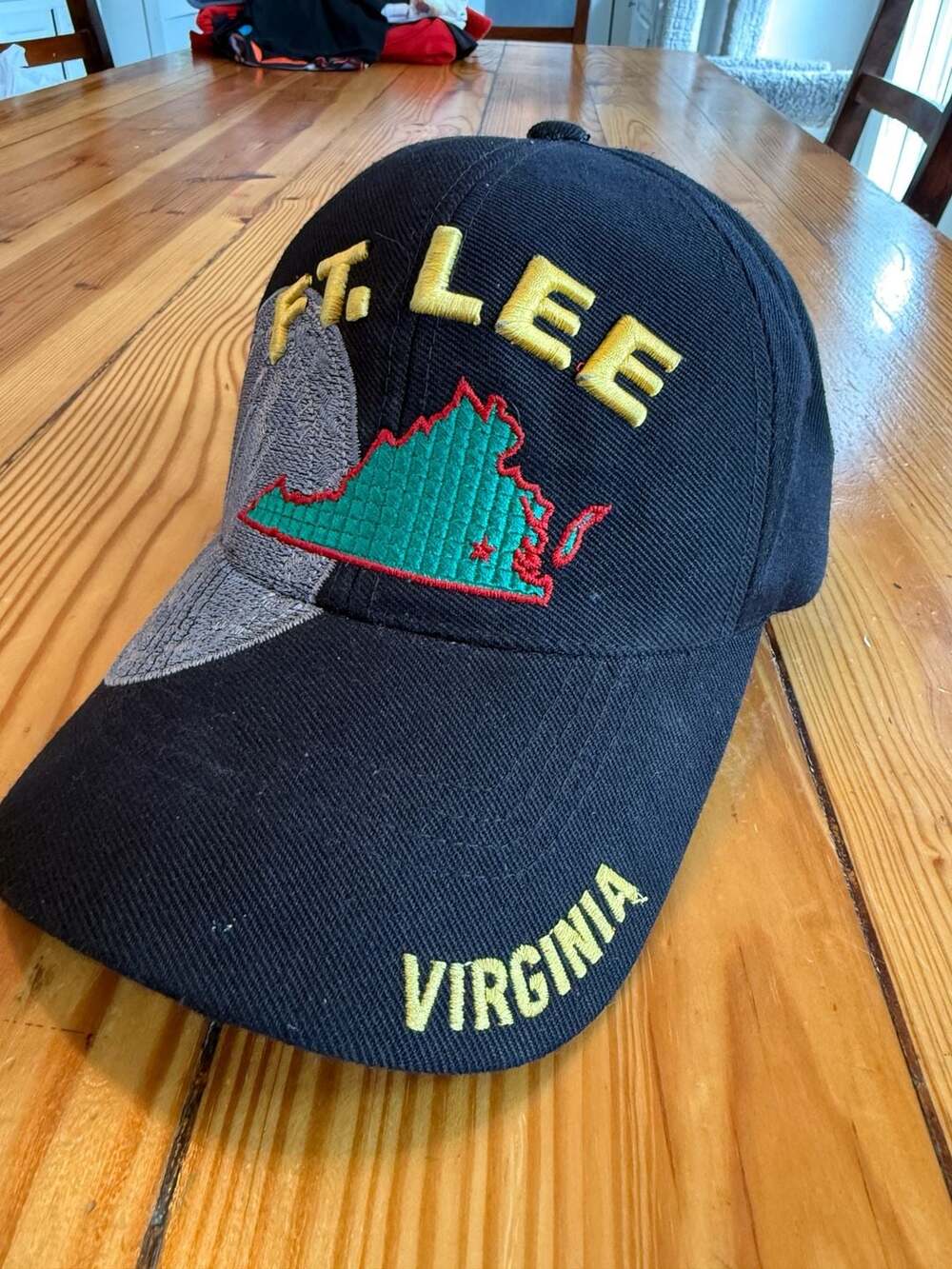 ESD Sun Trading Group Inc Ft. Lee Virginia Embroidered Cap Black